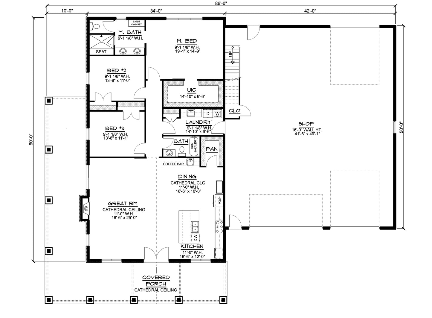 BG-20003 Legacy Barndominium House Plan