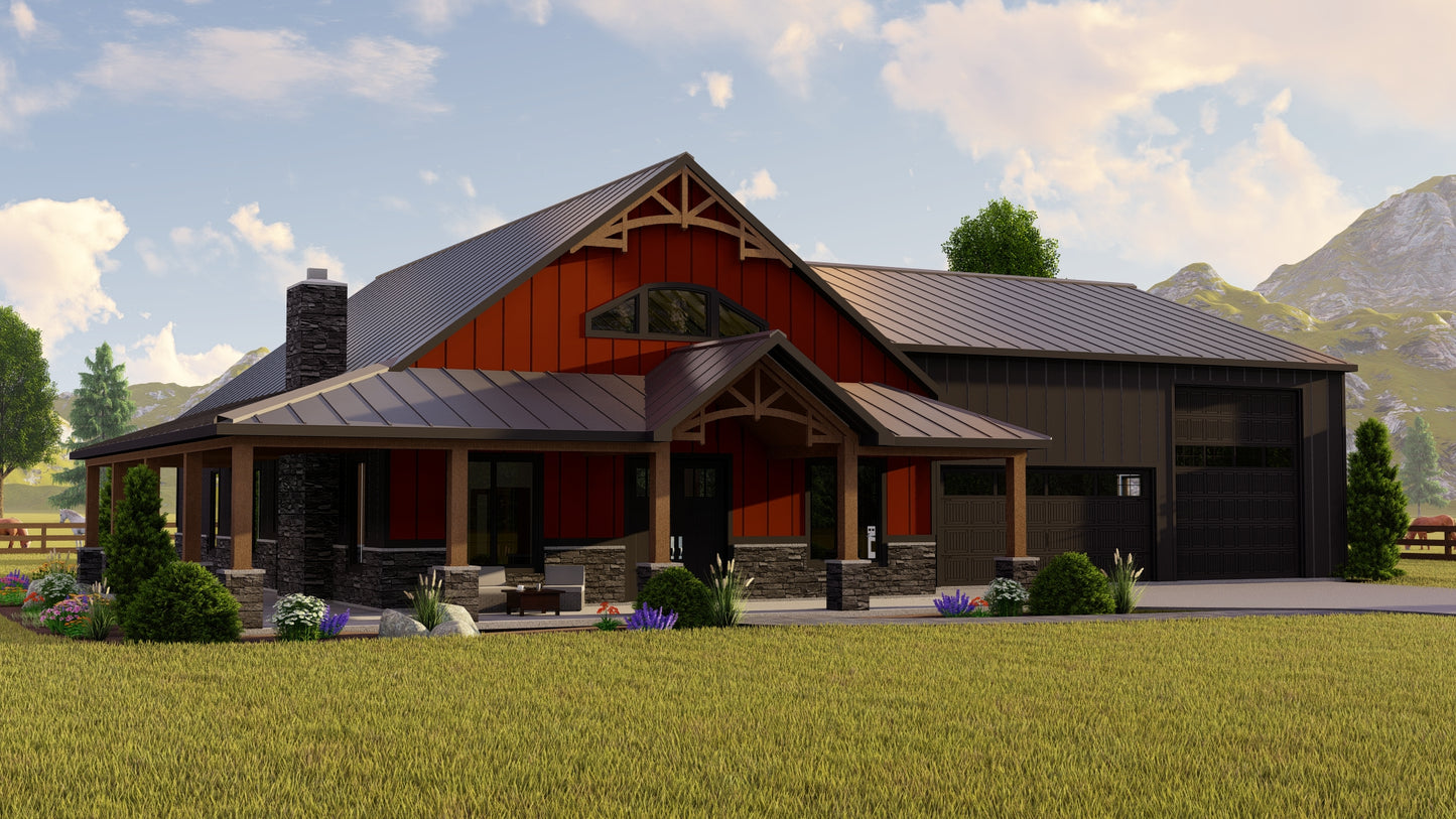 BG-20003 Legacy Barndominium House Plan