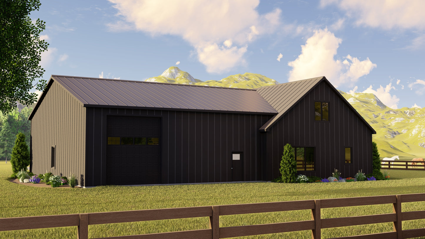 BG-20003 Legacy Barndominium House Plan