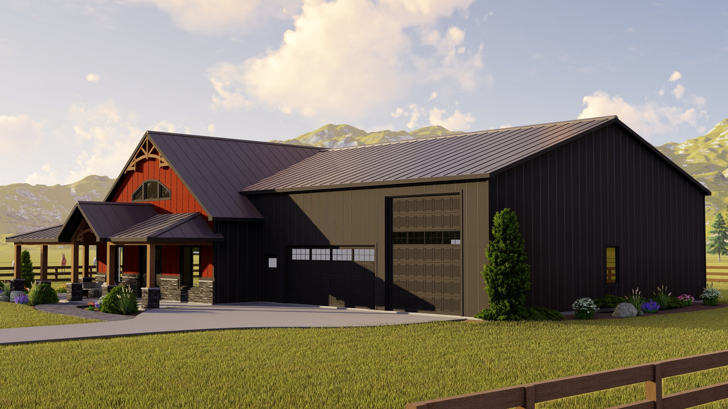 BG-20003 Legacy Barndominium House Plan