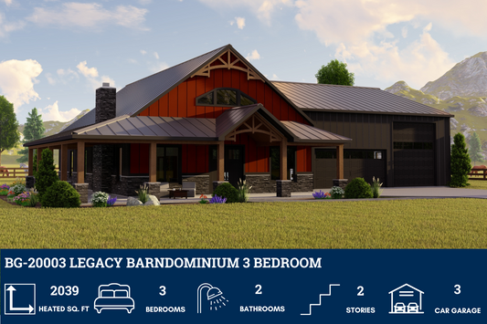 BG-20003 Legacy Barndominium House Plan