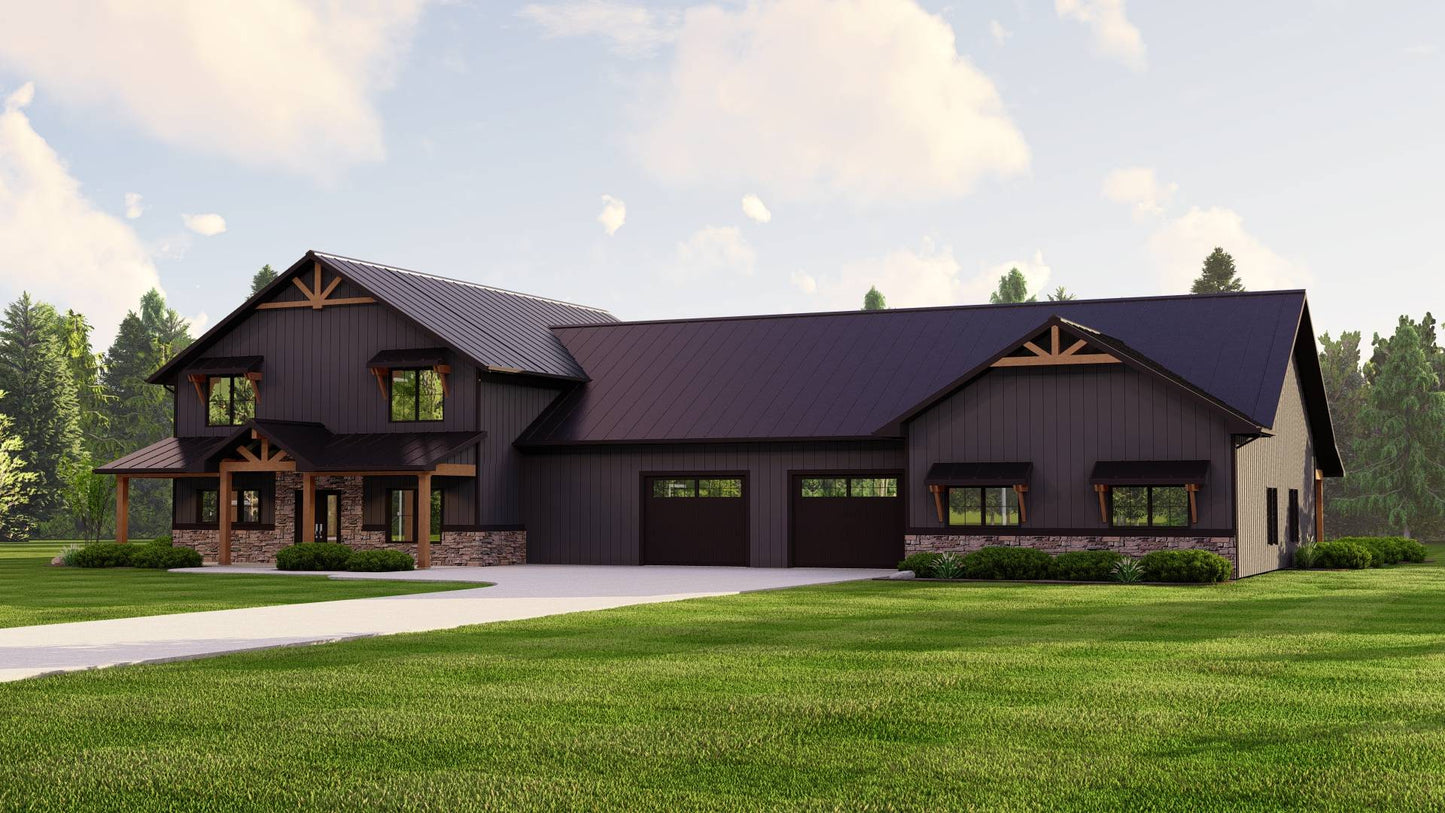 BG-20004 Nobleman Barndominium House Plan