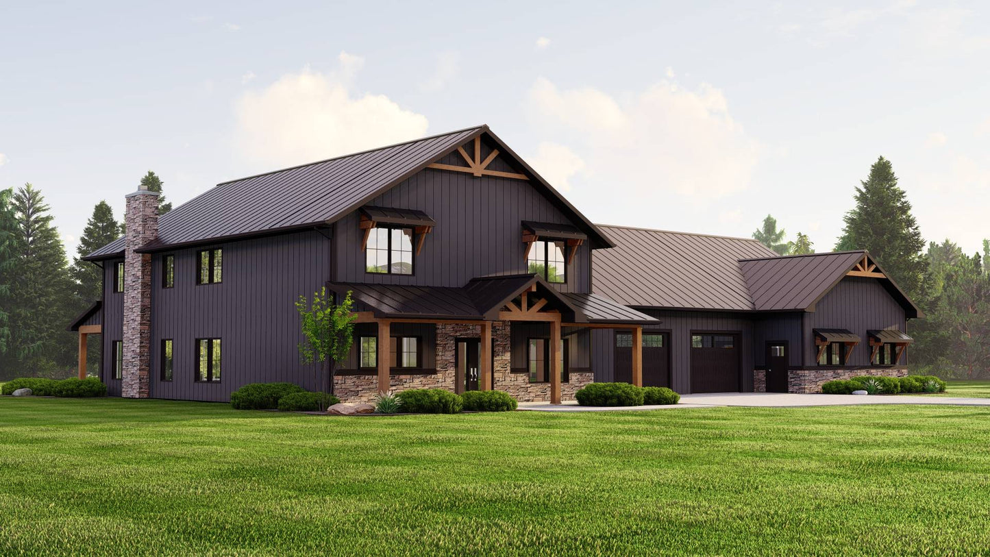 BG-20004 Nobleman Barndominium House Plan