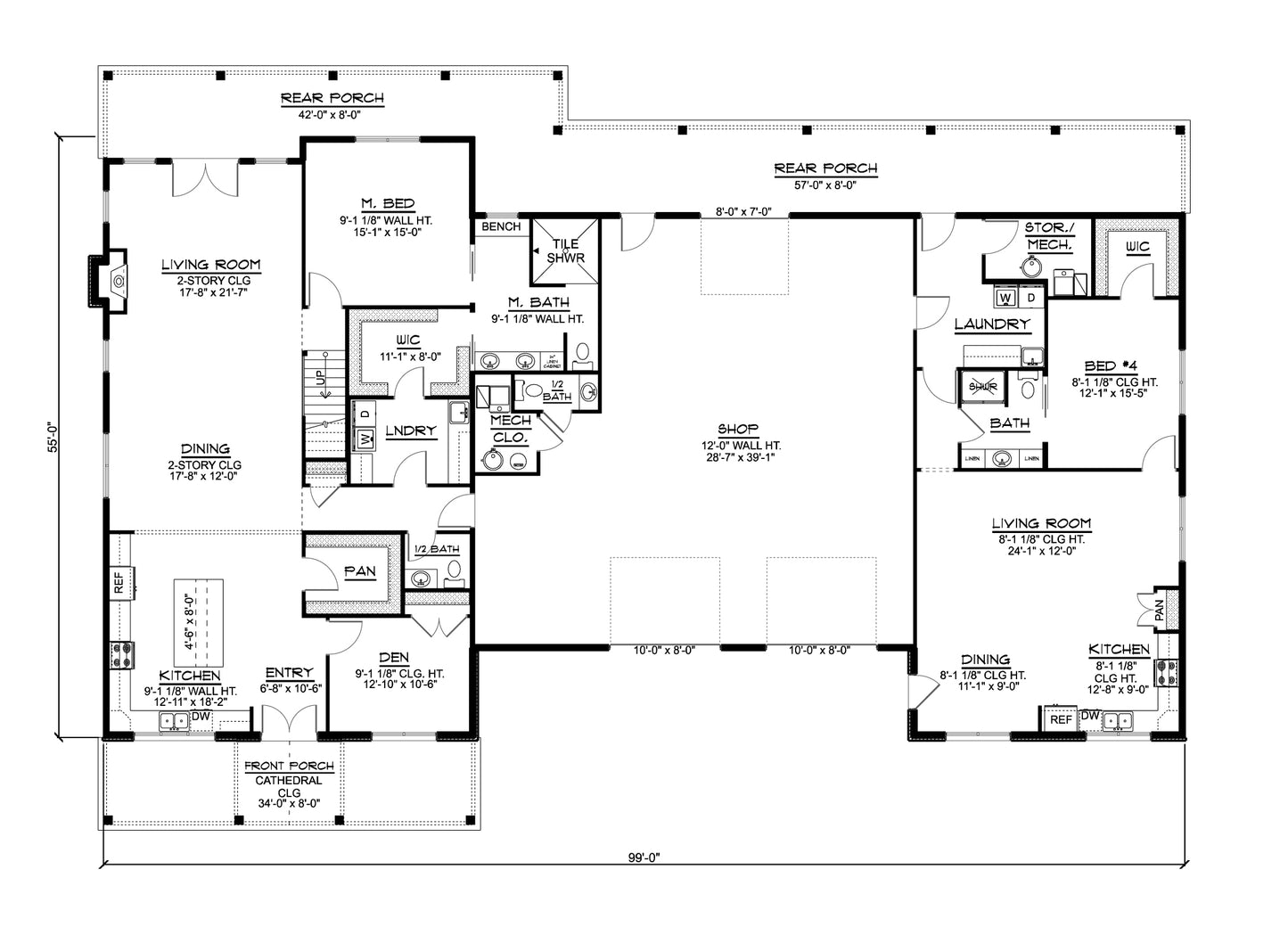 BG-20004 Nobleman Barndominium House Plan