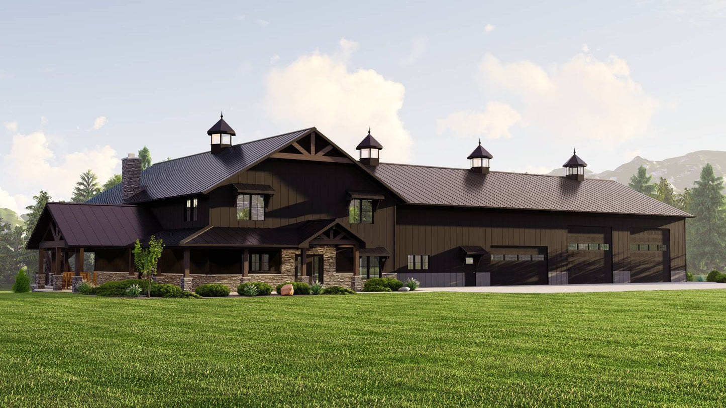 BG-20005 Copper Barndominium House Plan