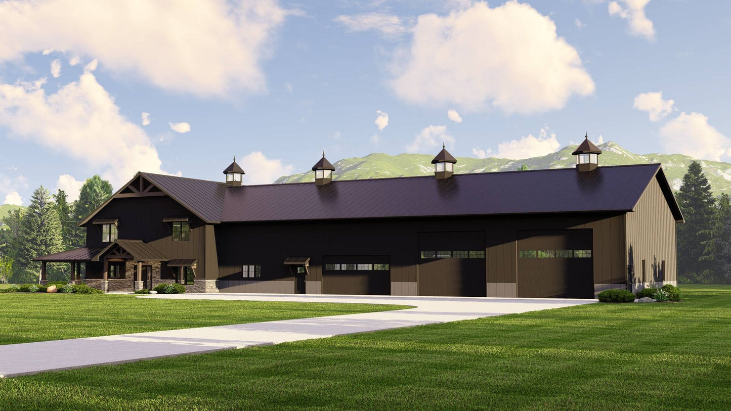 BG-20005 Copper Barndominium House Plan