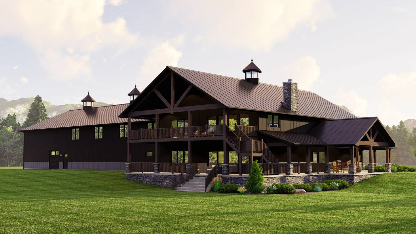 BG-20005 Copper Barndominium House Plan