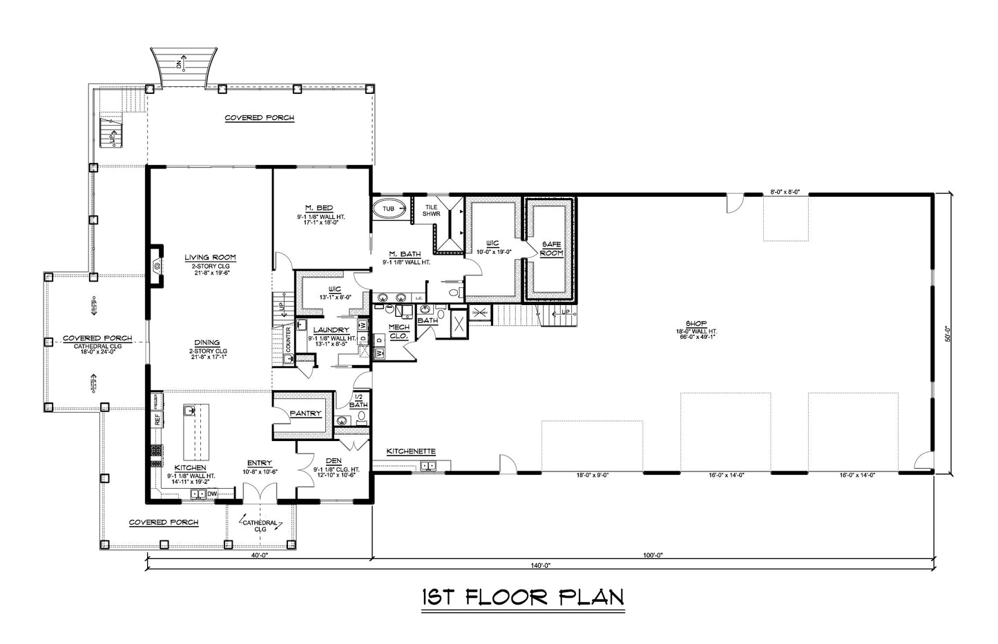 BG-20005 Copper Barndominium House Plan