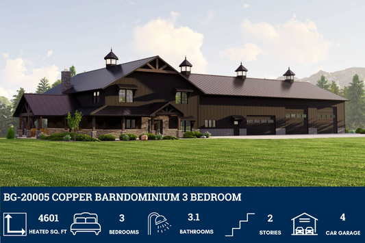 BG-20005 Copper Barndominium House Plan