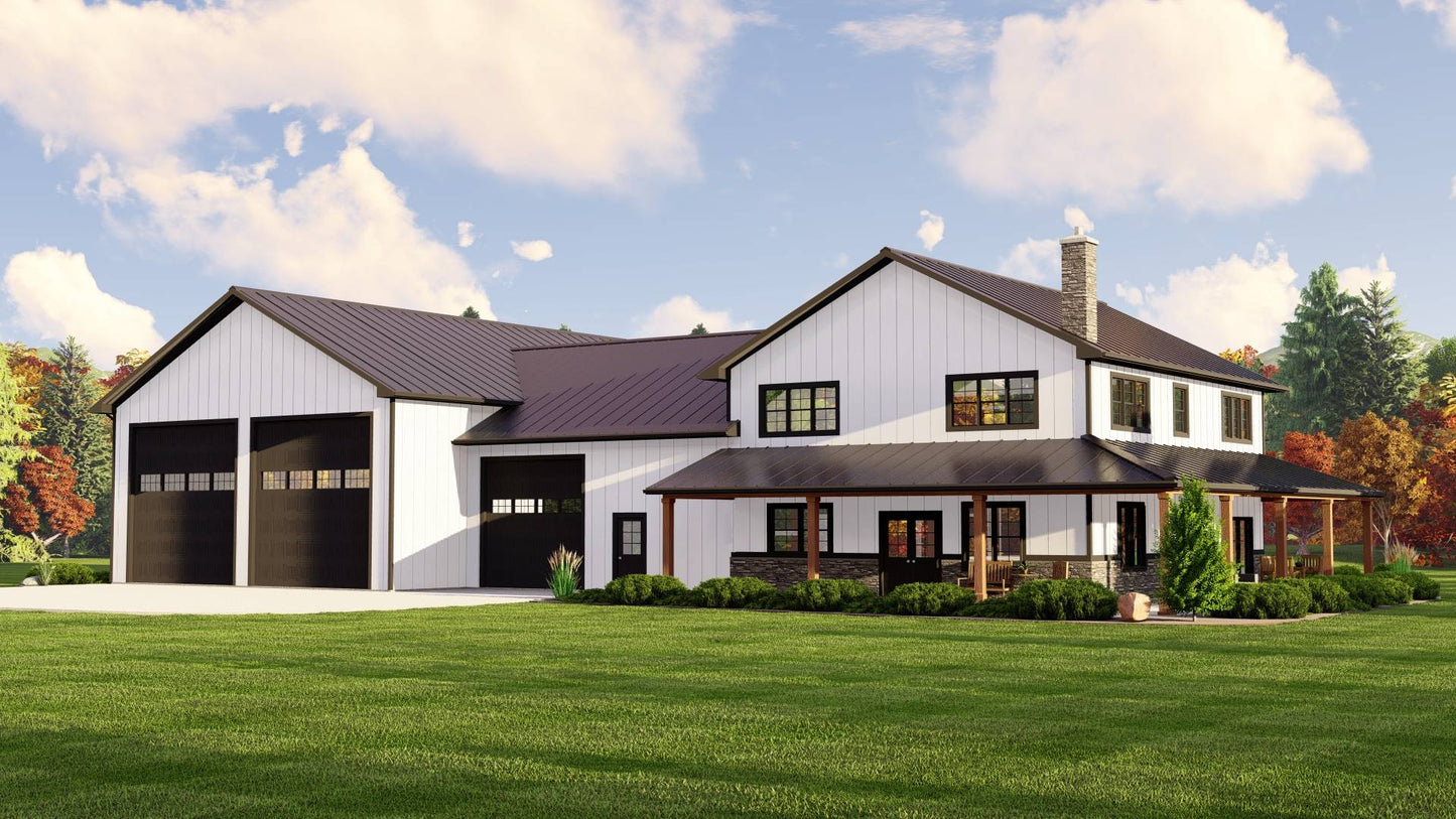 BG-20006 Crestwood Barndominium House Plan