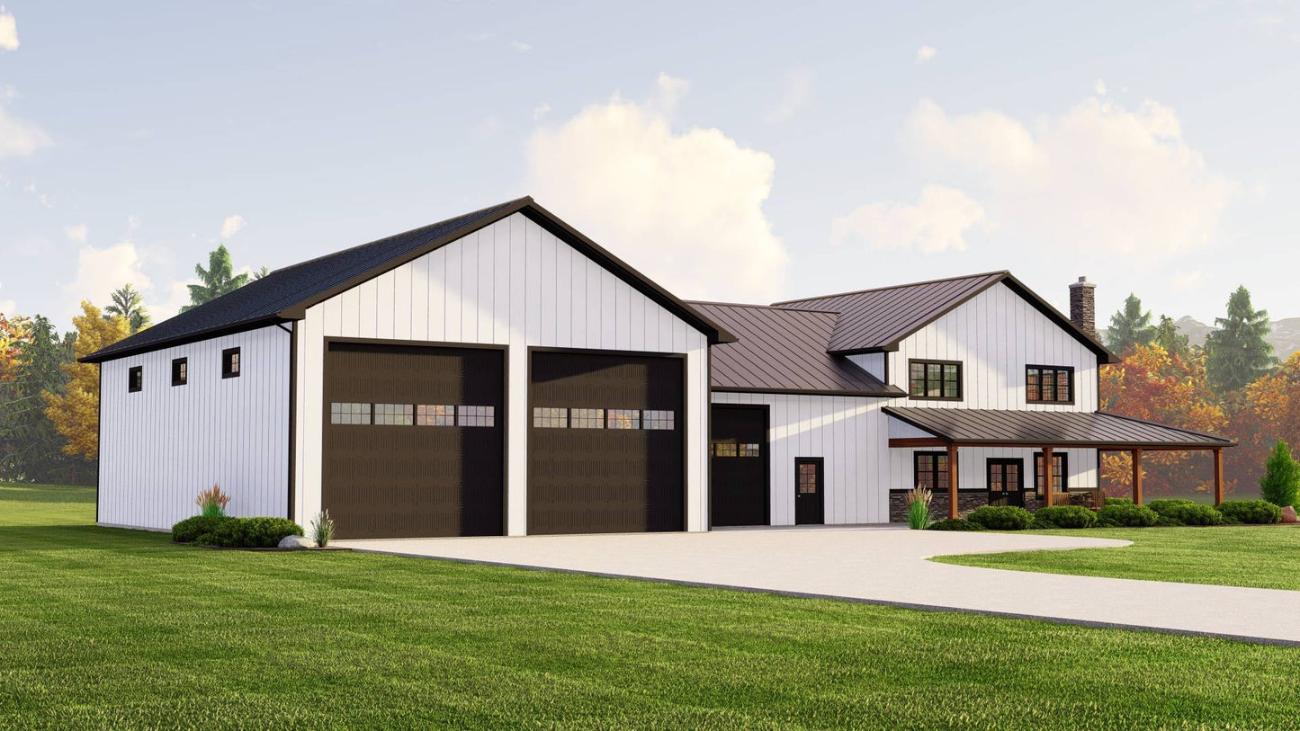 BG-20006 Crestwood Barndominium House Plan