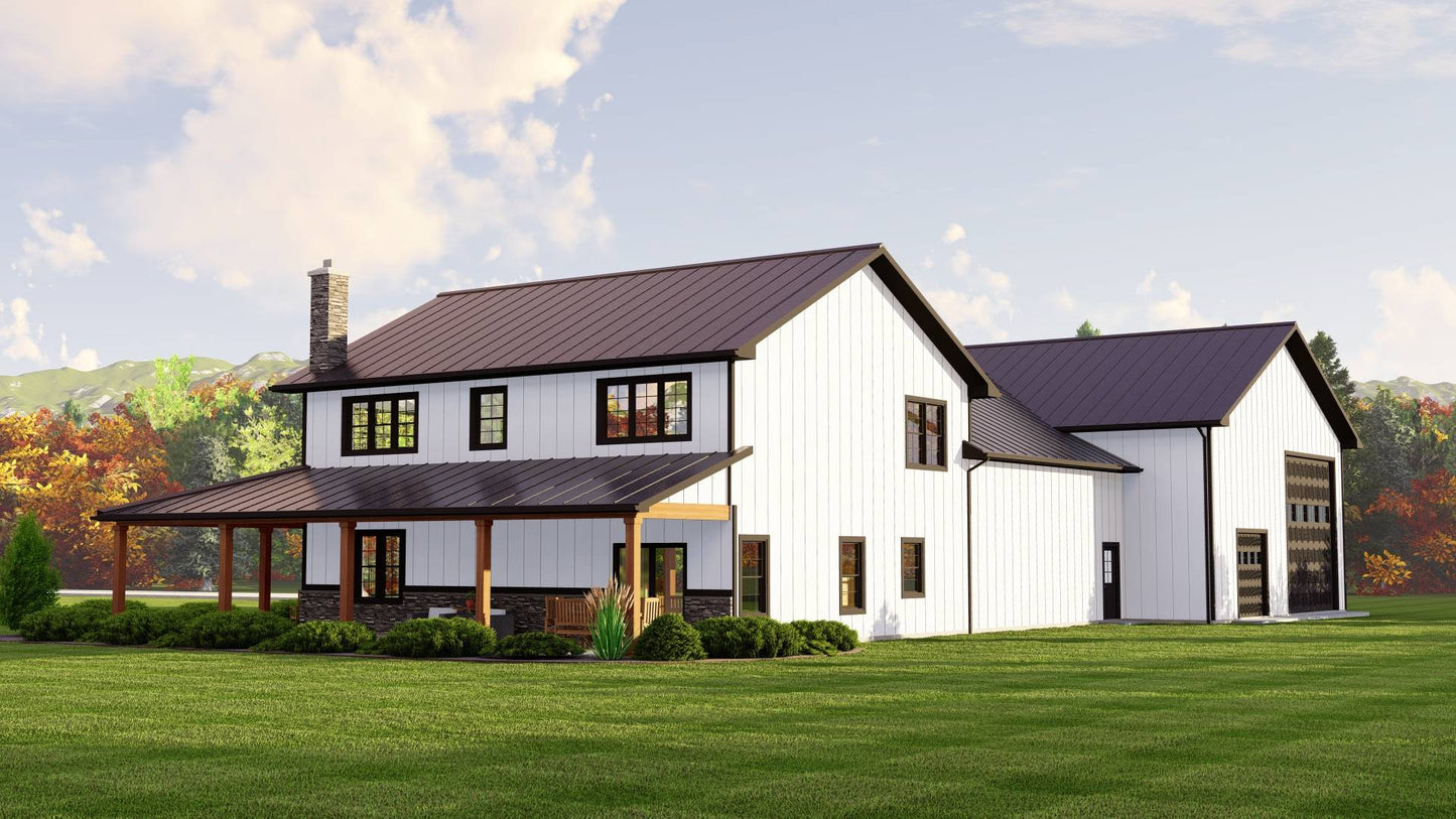 BG-20006 Crestwood Barndominium House Plan