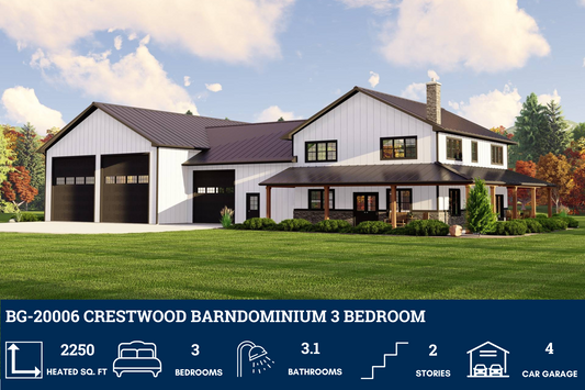 BG-20006 Crestwood Barndominium House Plan