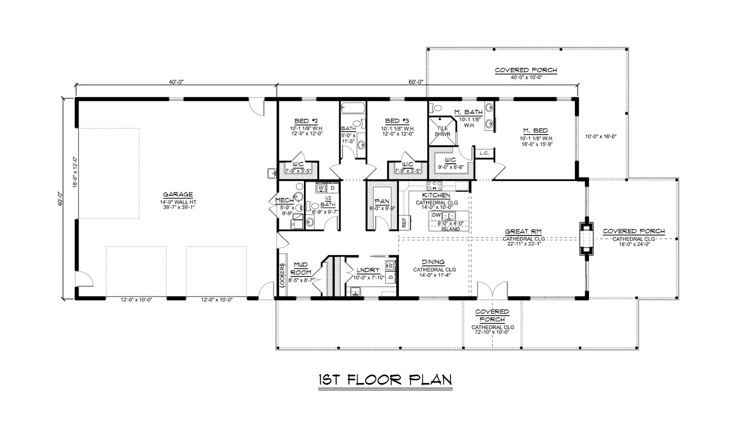 BG-20007 Longmeadow Barndominium House Plan