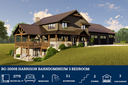 BG-20008 Harrison Barndominium House Plan