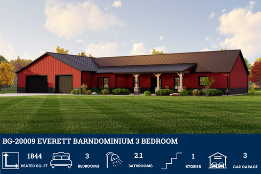 BG-20009 Everett Barndominium House Plan