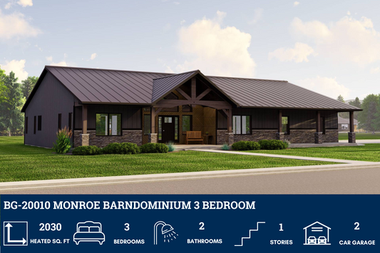 BG-20010 Monroe Barndominium House Plan