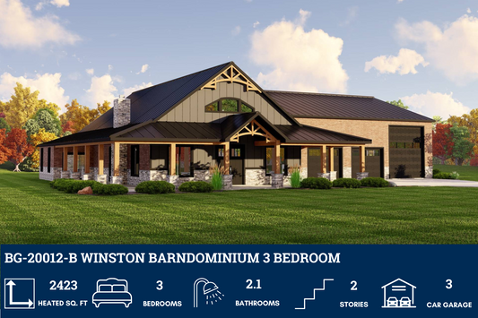 BG-20012-B Winston Barndominium House Plan