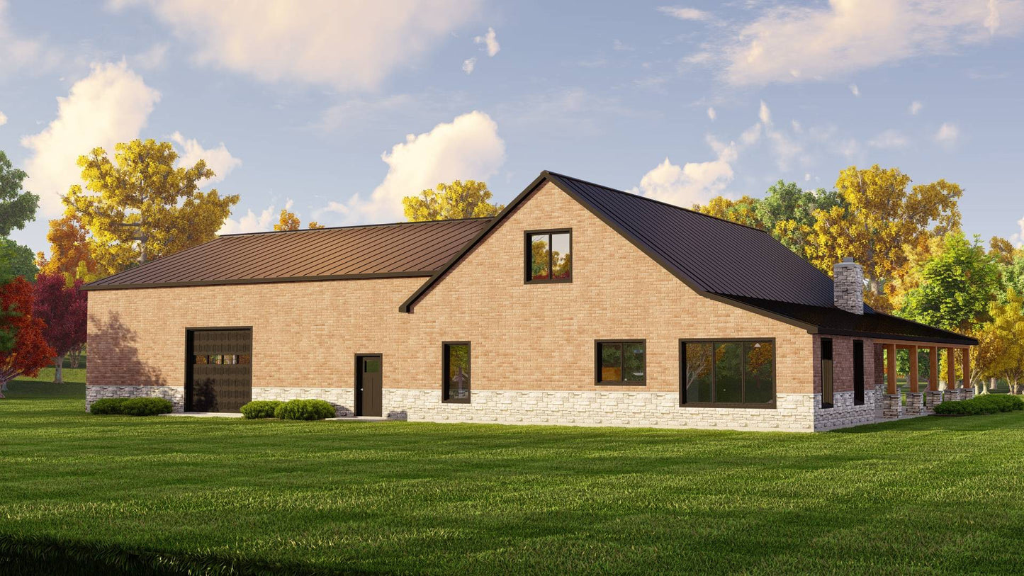 BG-20012-B Winston Barndominium House Plan