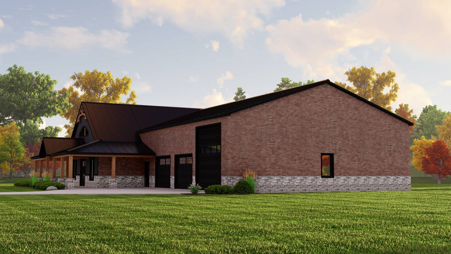 BG-20012-B Winston Barndominium House Plan