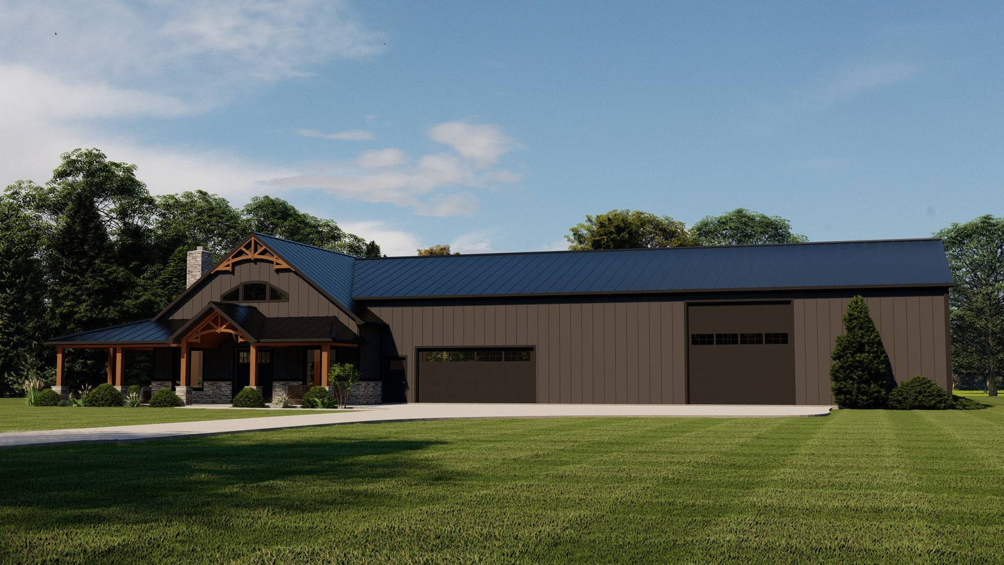BG-20012 Marshall Barndominium House Plan