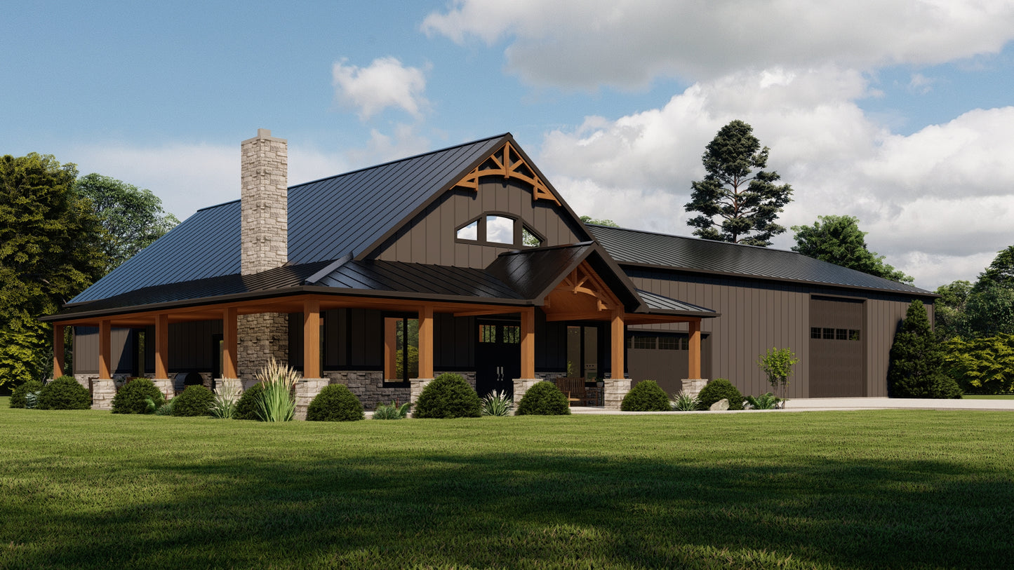 BG-20012 Marshall Barndominium House Plan
