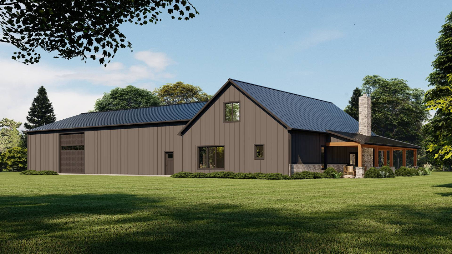 BG-20012 Marshall Barndominium House Plan