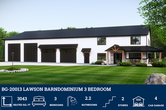 BG-20013 Lawson Barndominium House Plan