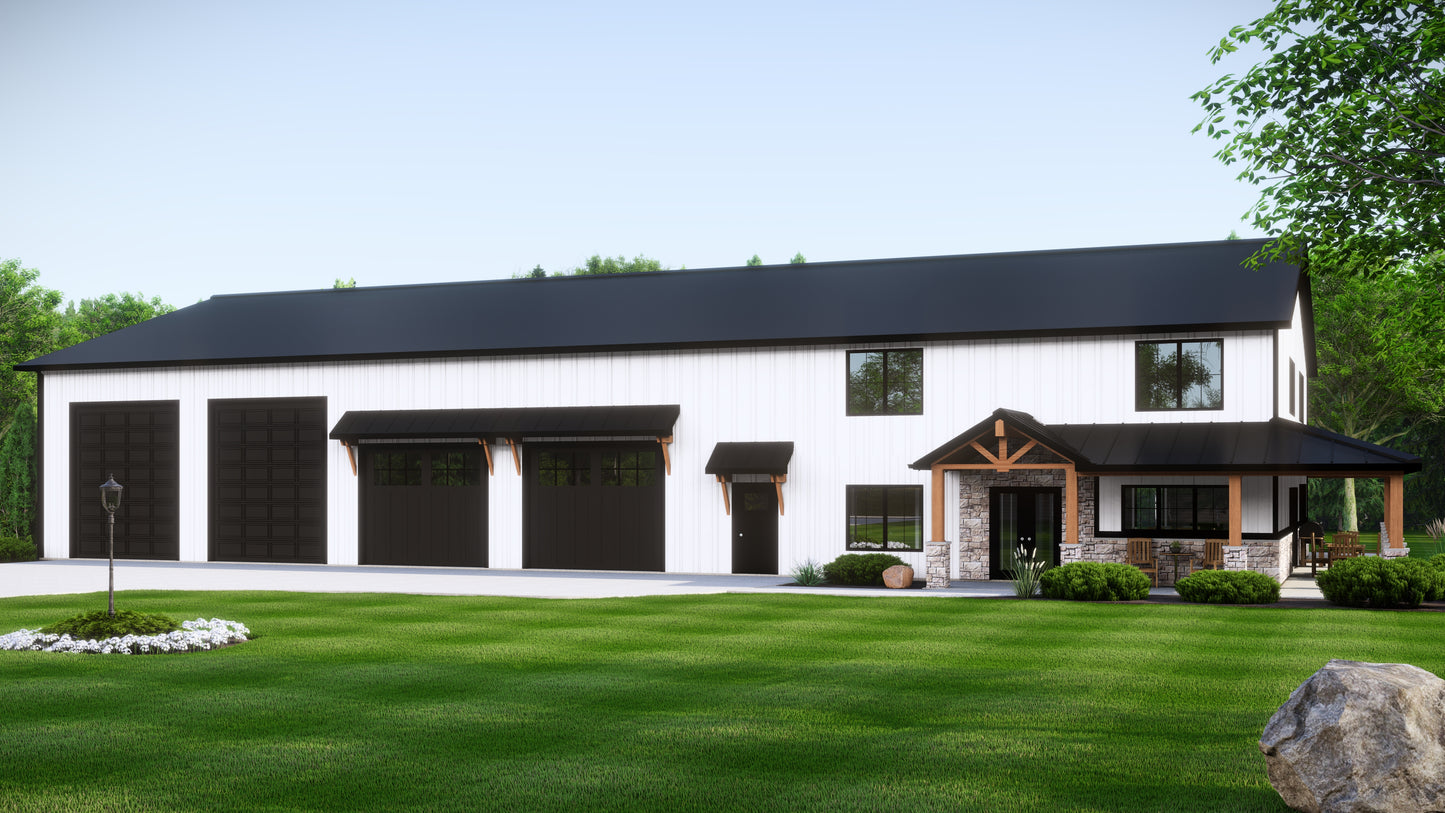 BG-20013 Lawson Barndominium House Plan