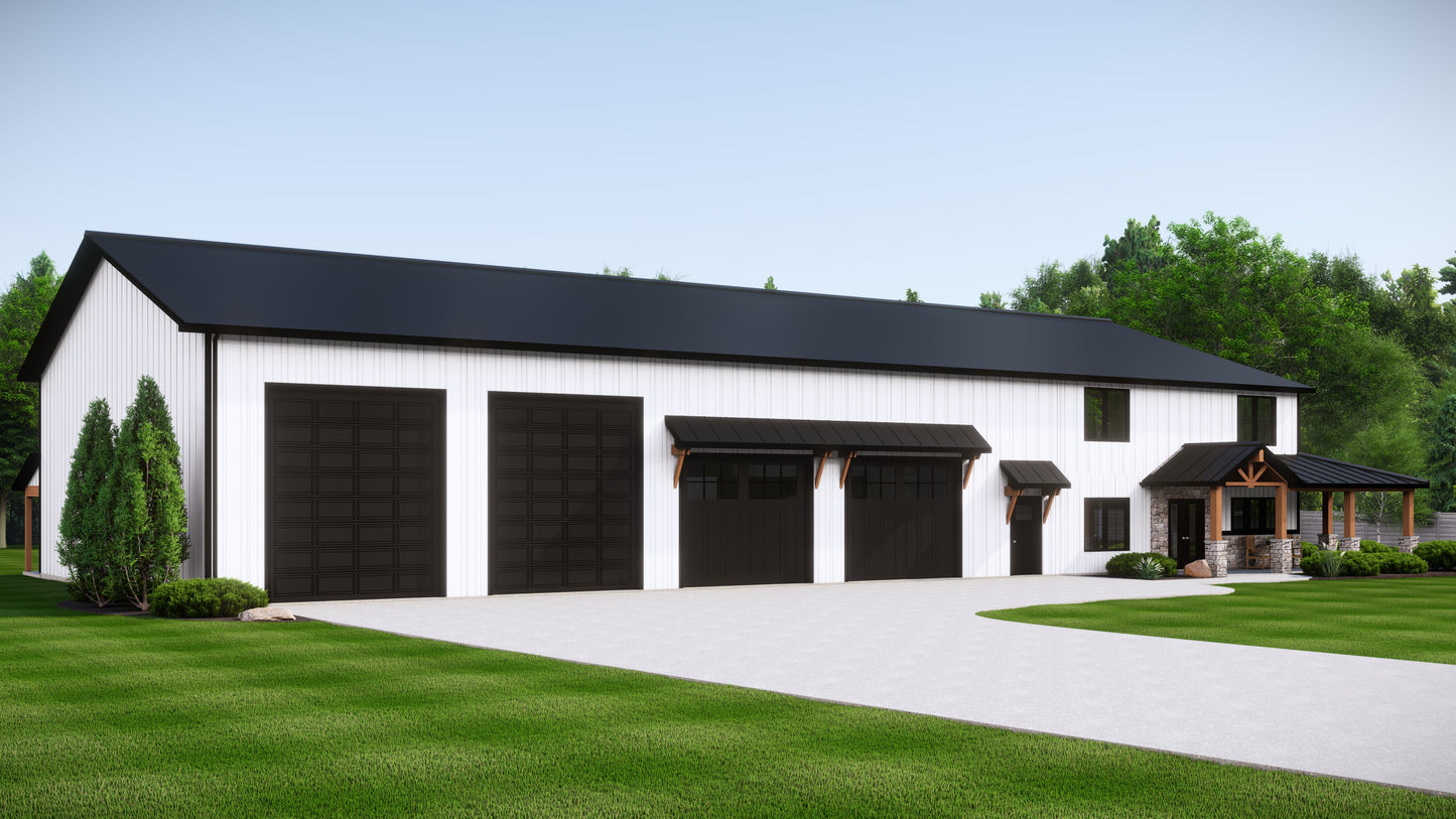 BG-20013 Lawson Barndominium House Plan