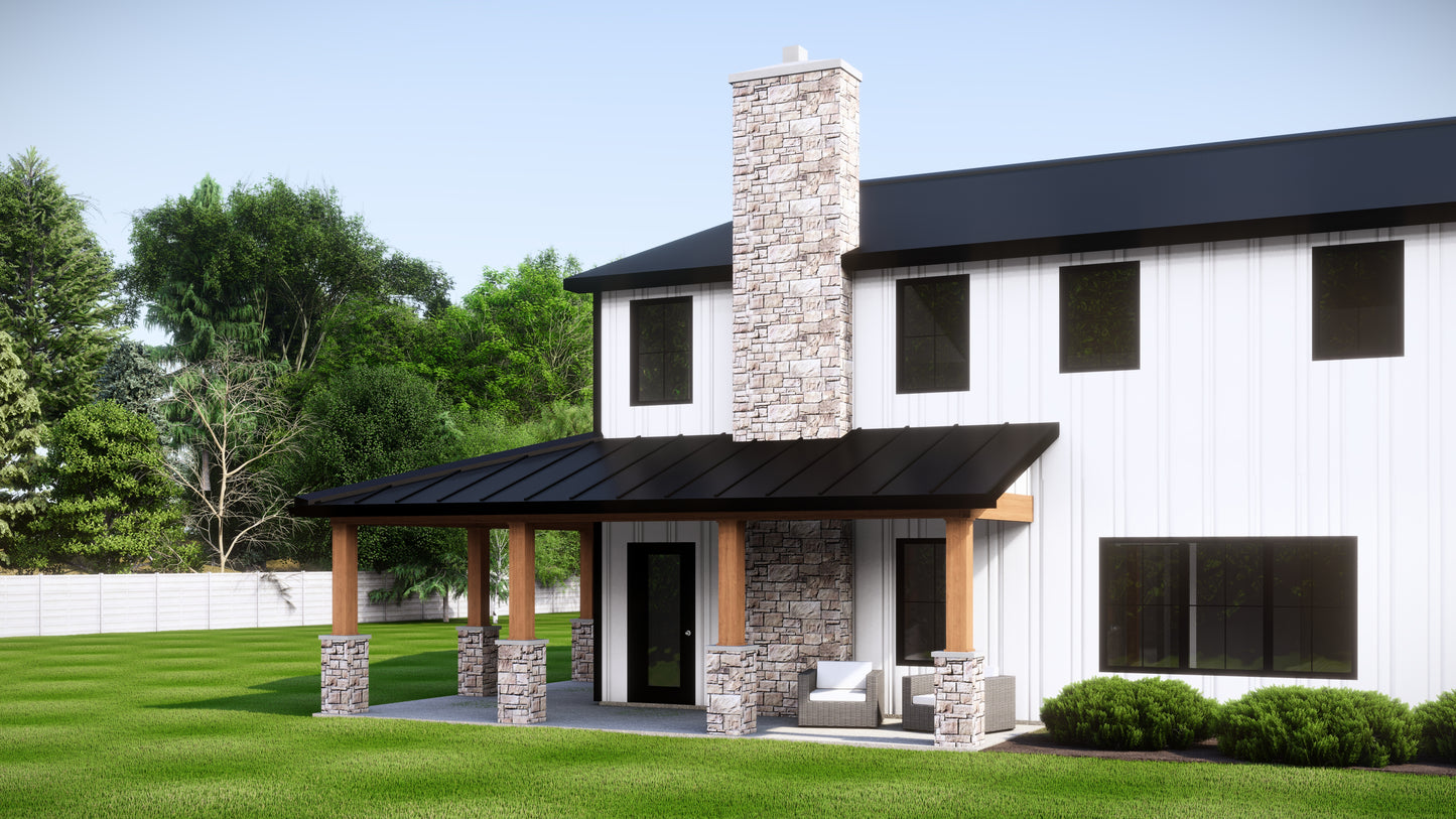 BG-20013 Lawson Barndominium House Plan