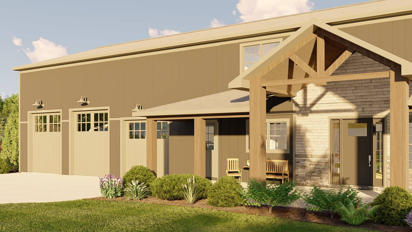 BG-20014 Bennett Barndominium House Plan