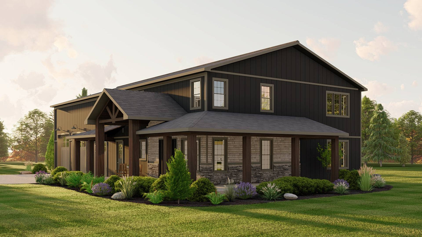 BG-20014 Bennett Barndominium House Plan