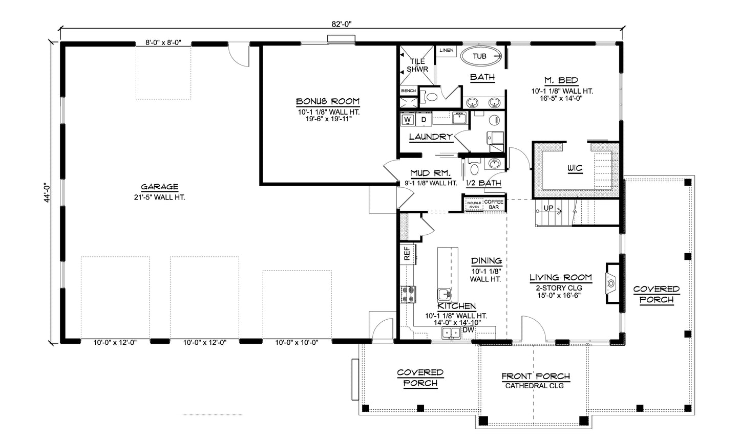 BG-20014 Bennett Barndominium House Plan