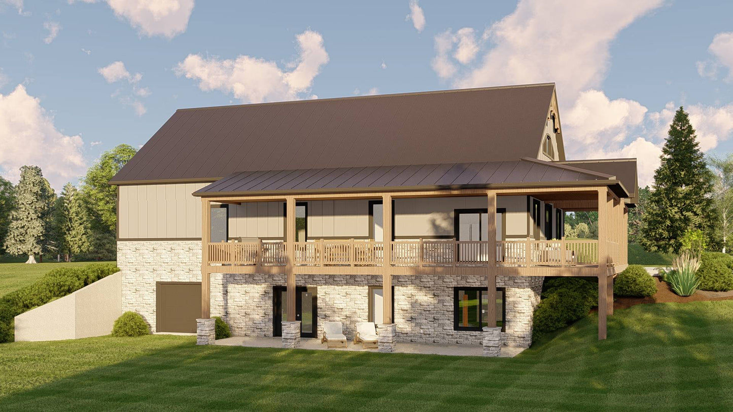 BG-20015 Winslow Barndominium House Plan