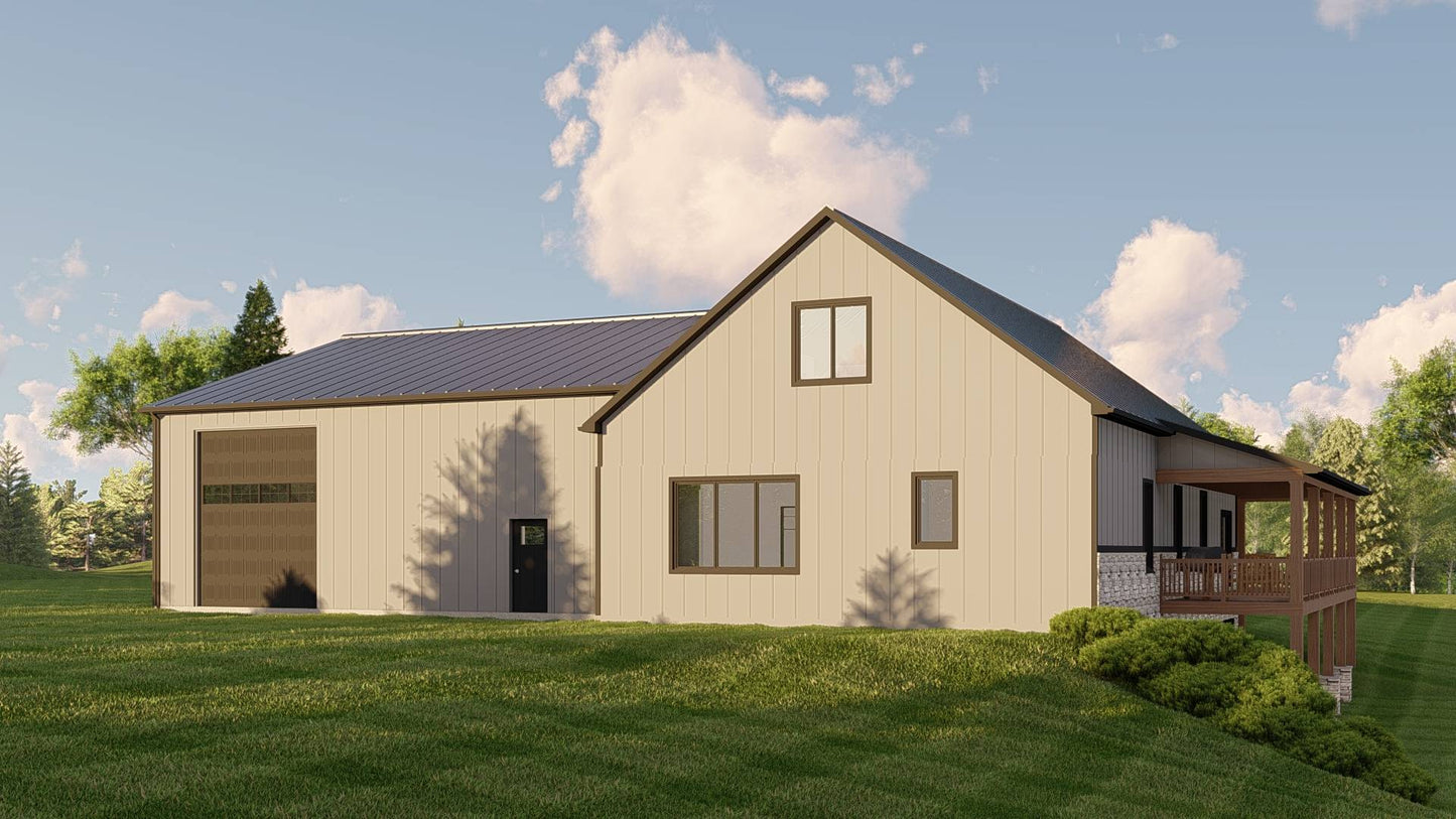 BG-20015 Winslow Barndominium House Plan
