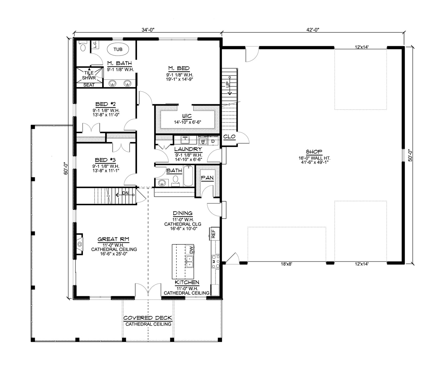 BG-20015 Winslow Barndominium House Plan