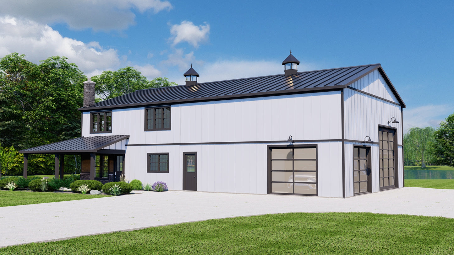 BG-20016 Thatcher Barndominium House Plan