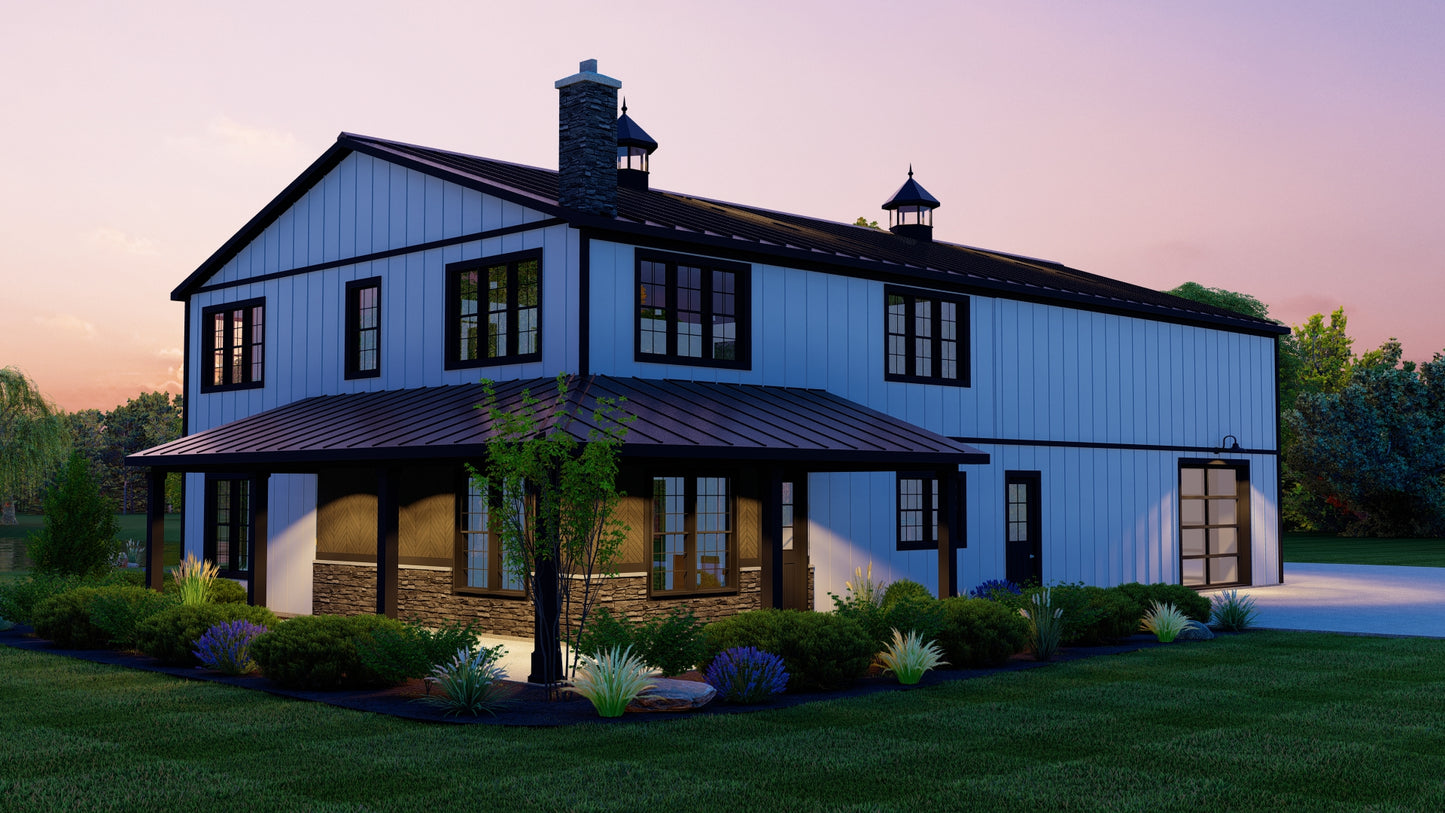BG-20016 Thatcher Barndominium House Plan