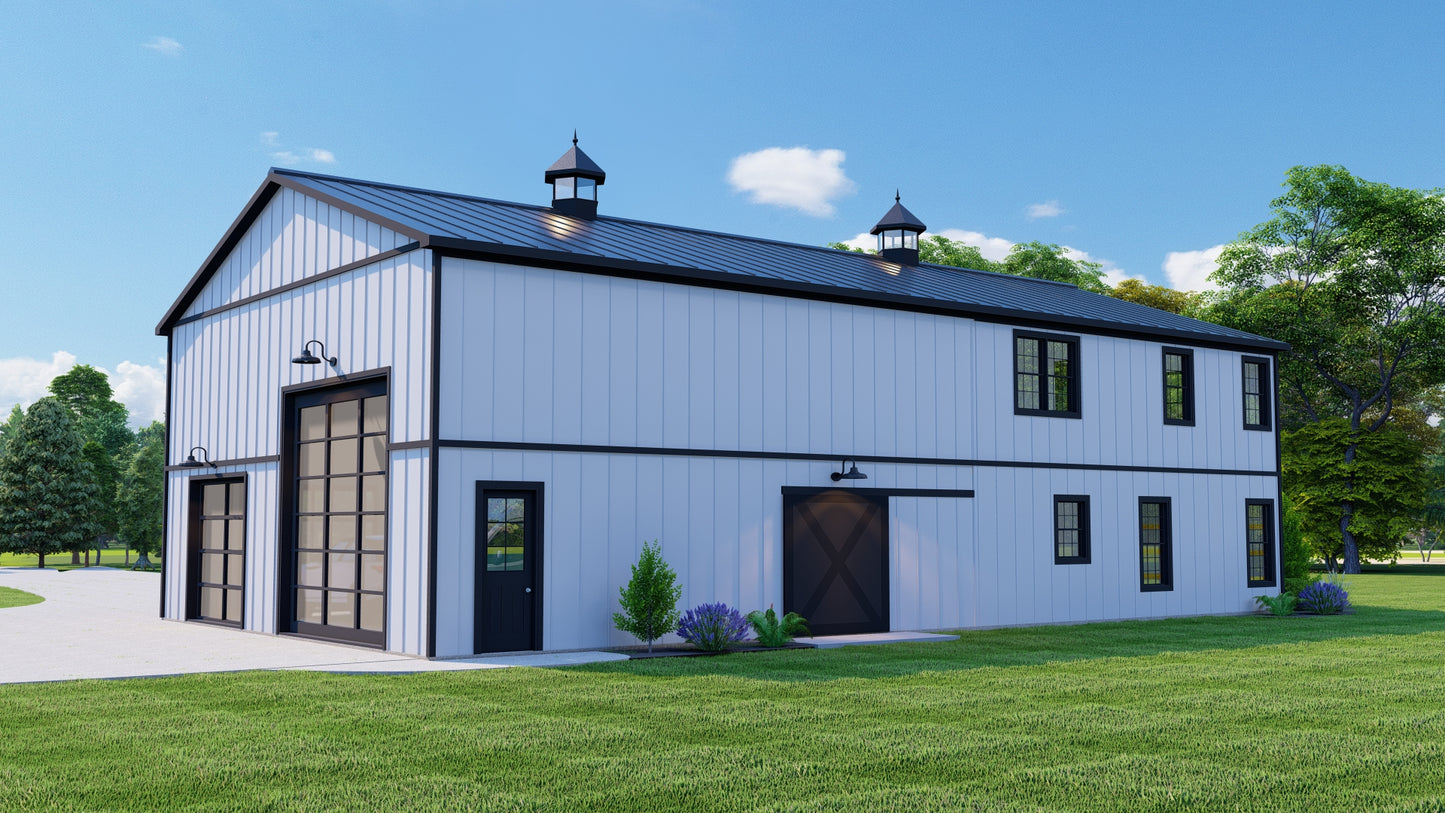 BG-20016 Thatcher Barndominium House Plan