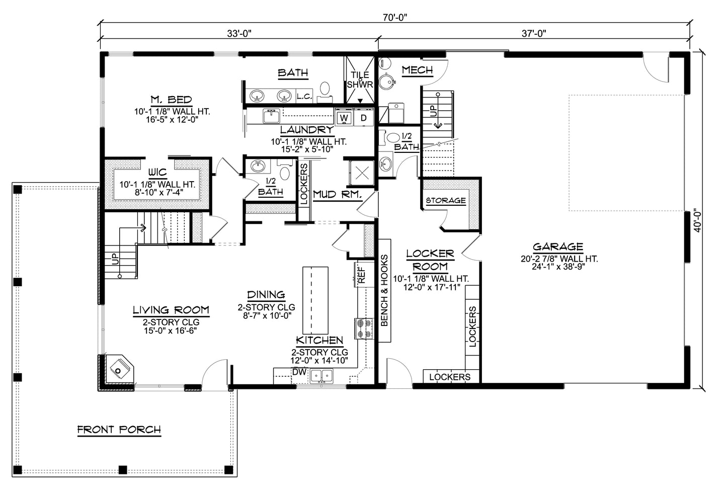 BG-20016 Thatcher Barndominium House Plan