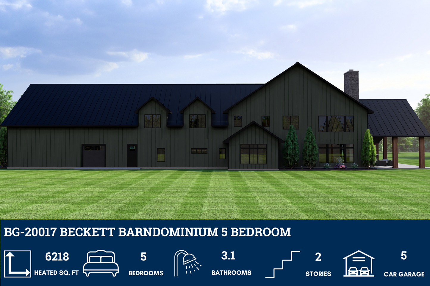 BG-20017 Beckett Barndominium House Plan