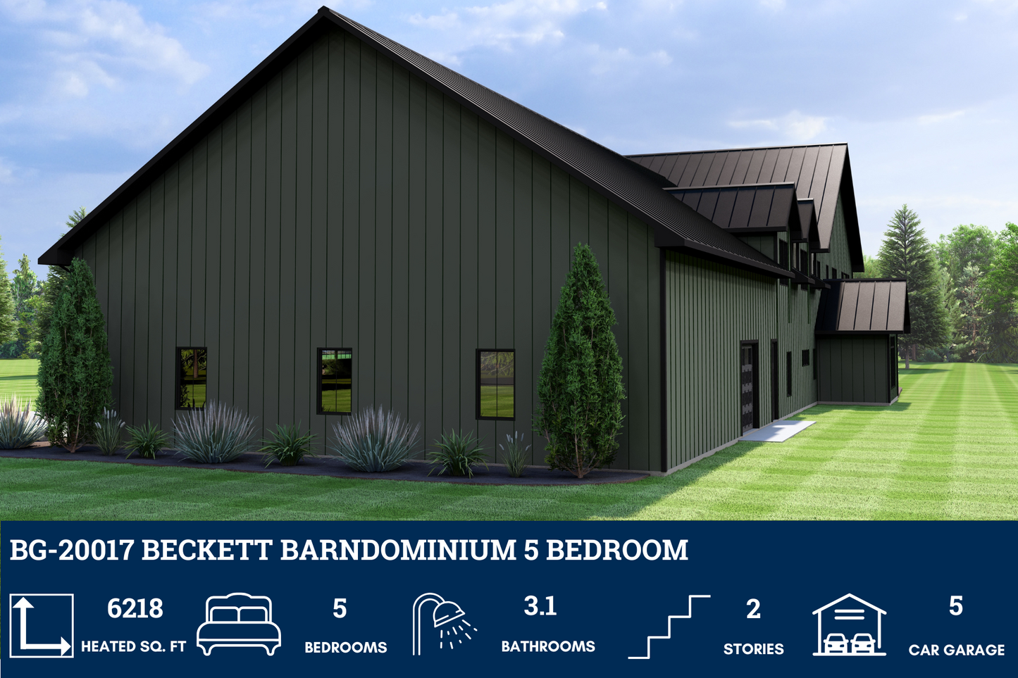 BG-20017 Beckett Barndominium House Plan