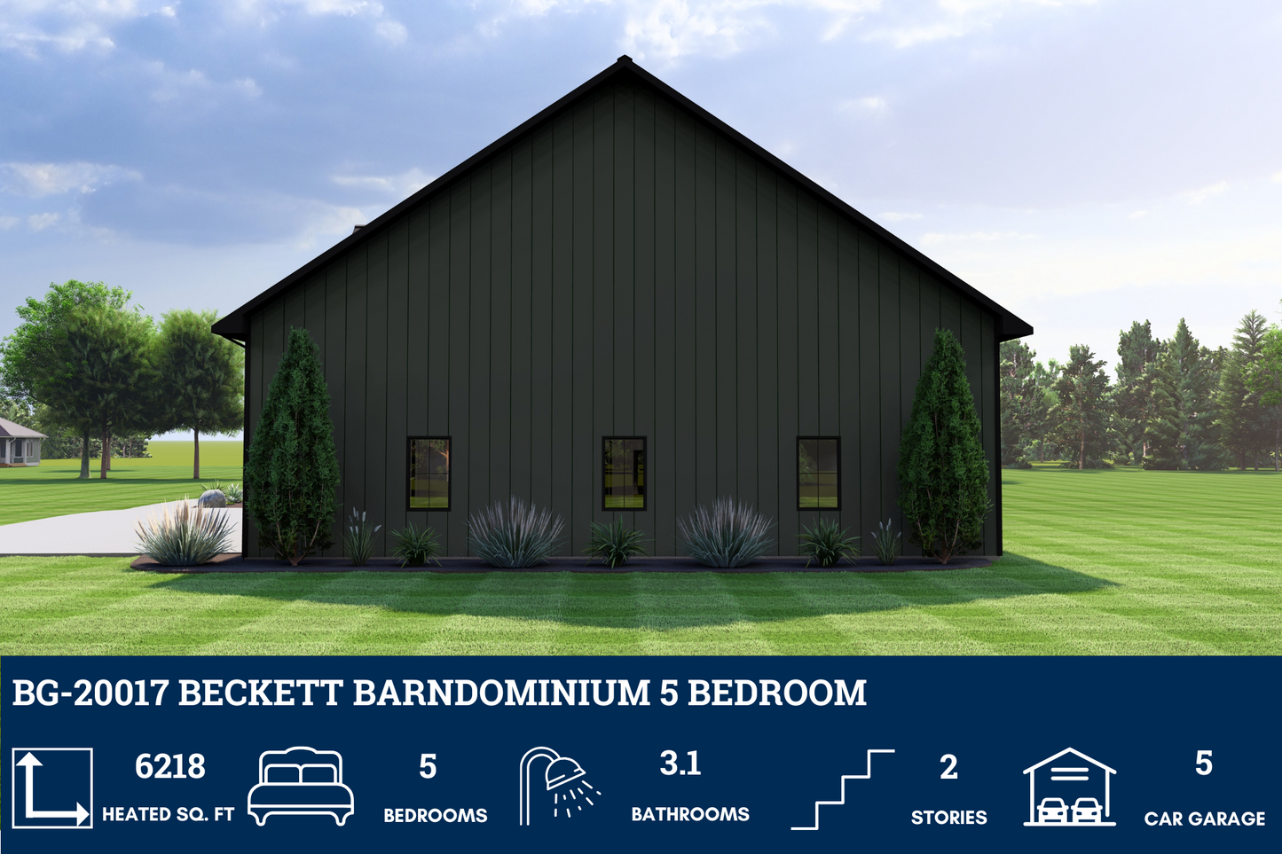 BG-20017 Beckett Barndominium House Plan