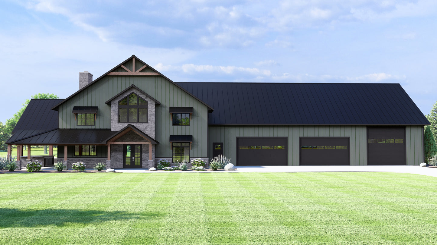 BG-20017 Beckett Barndominium House Plan