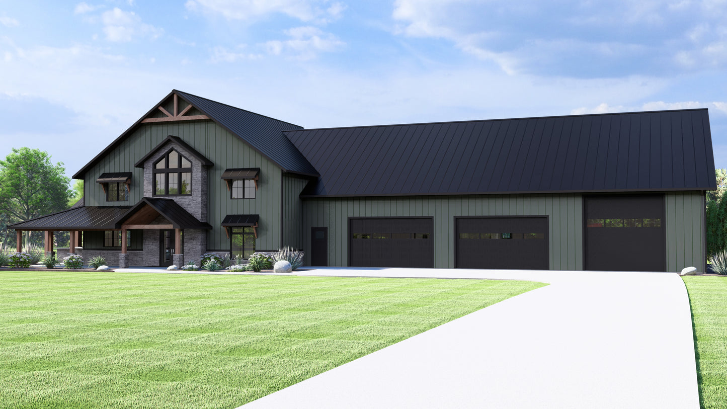 BG-20017 Beckett Barndominium House Plan