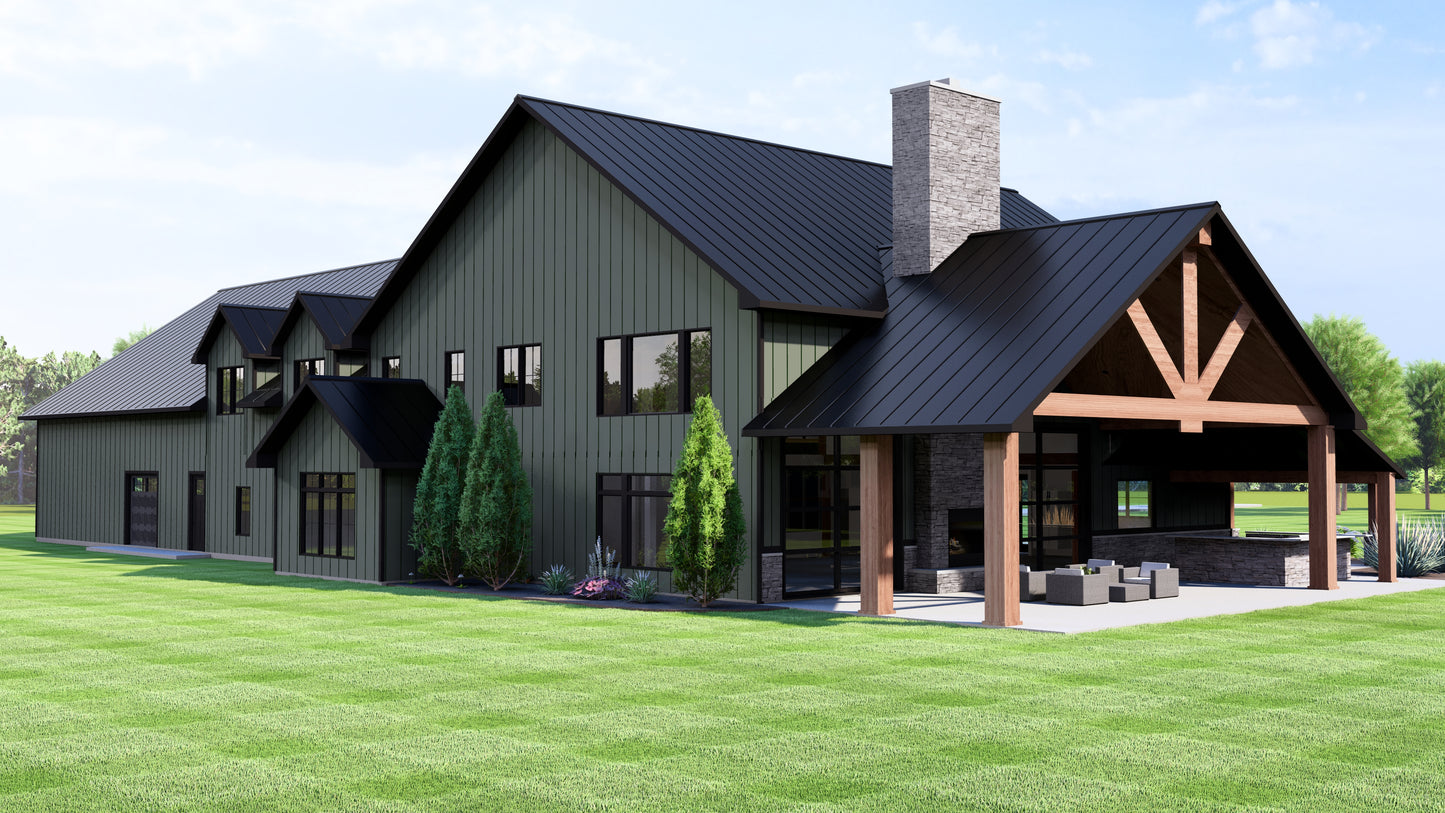 BG-20017 Beckett Barndominium House Plan
