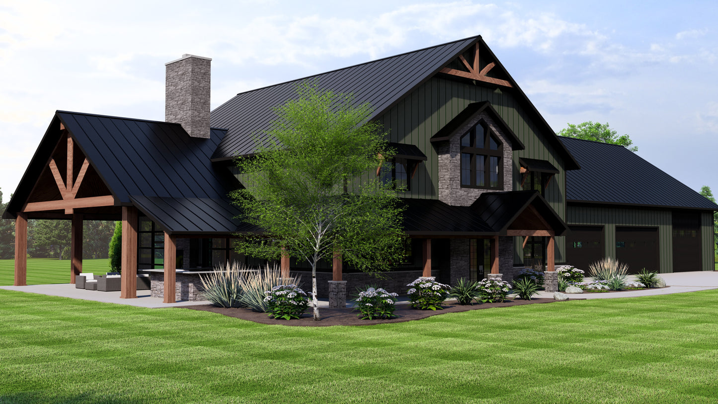BG-20017 Beckett Barndominium House Plan