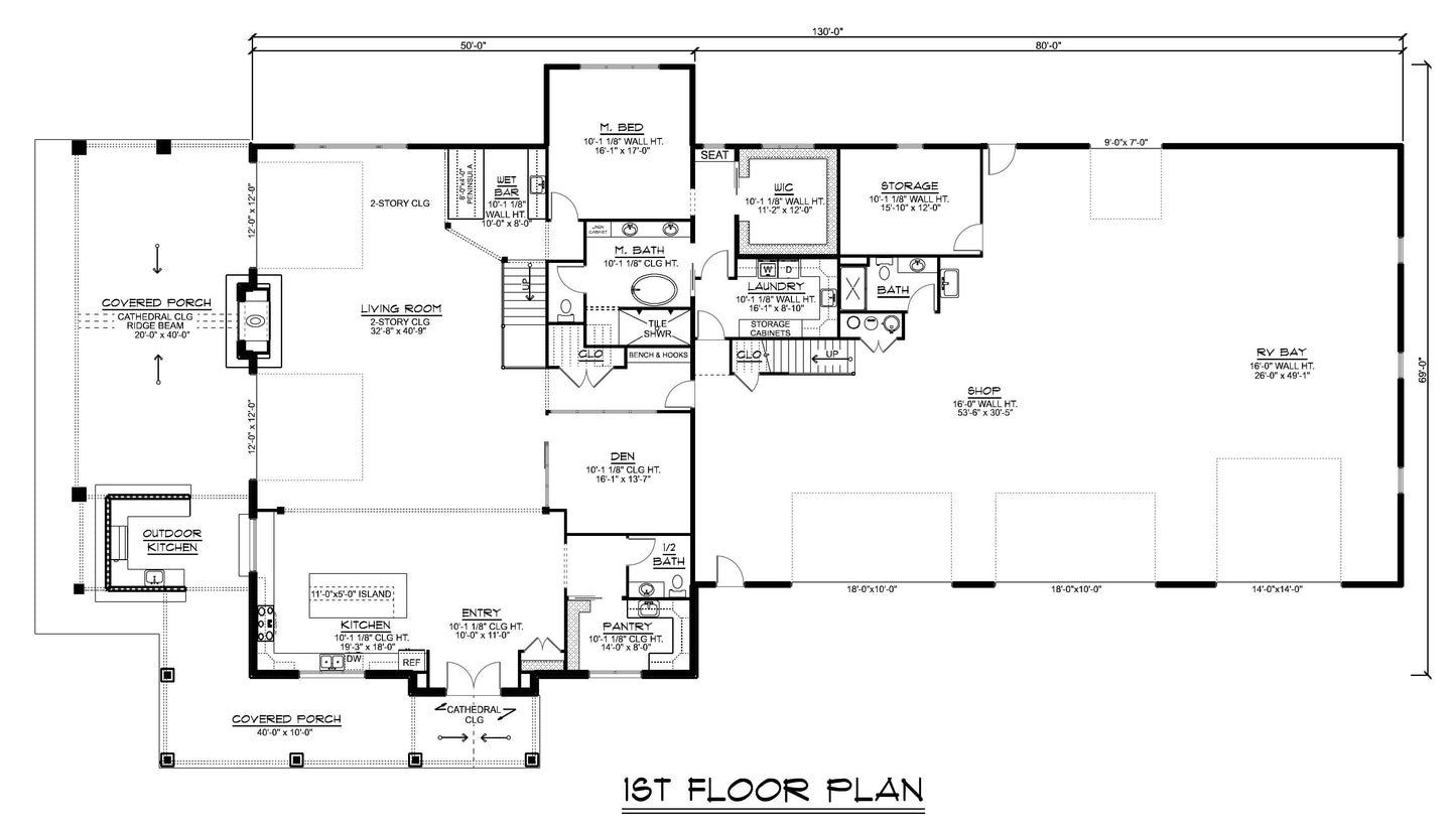 BG-20017 Beckett Barndominium House Plan