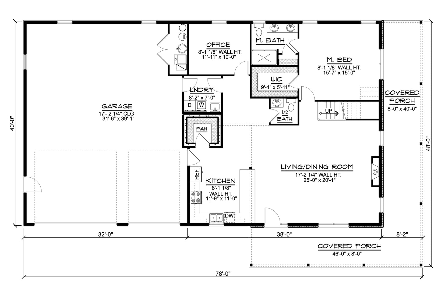 BG-20019 Evergreen Barndominium House Plan